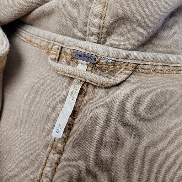 Free People Joshua tree tan hooded anorak utility jacket quilted - Picture 6 of 15